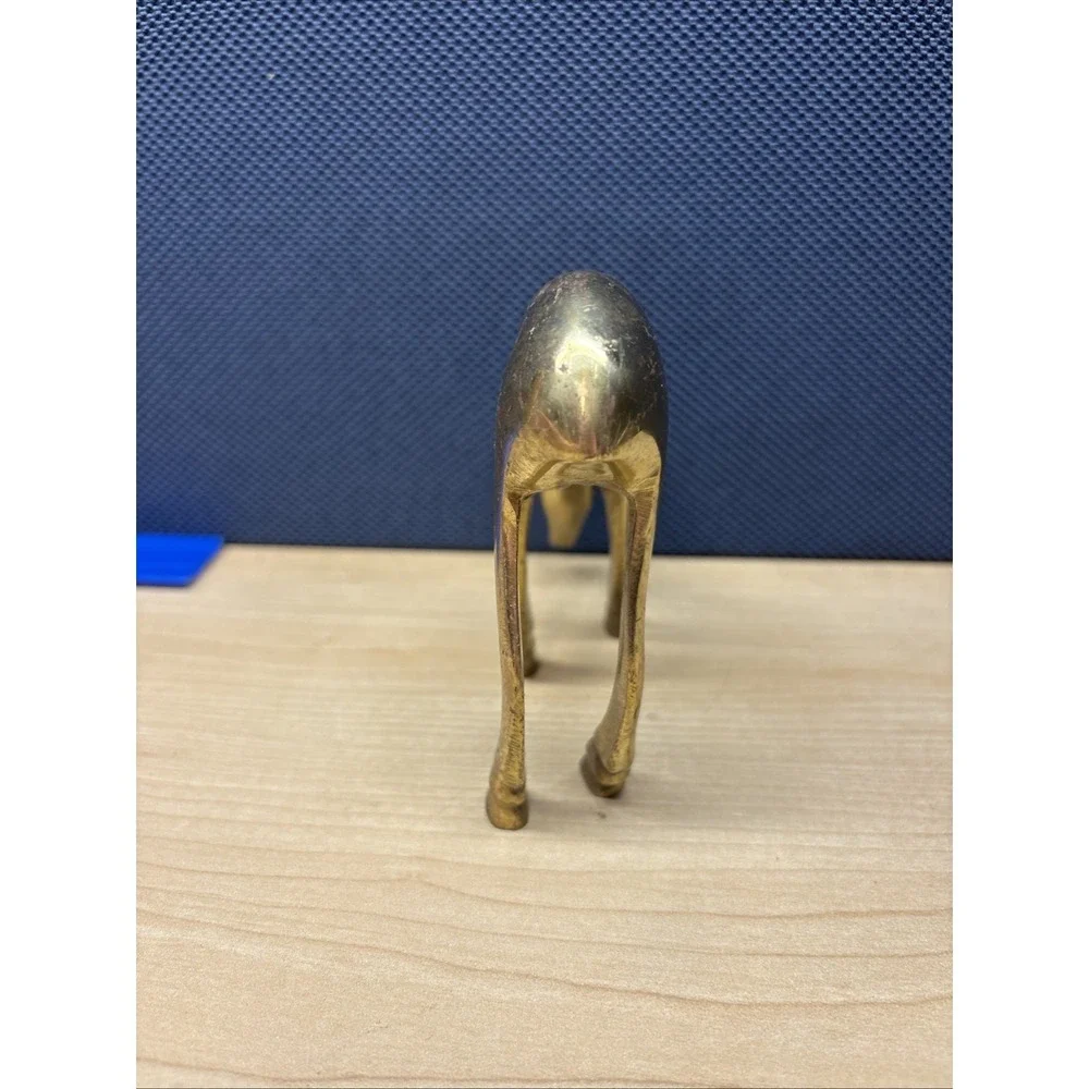 Vintage Brass Deer Figure Doe  MCM